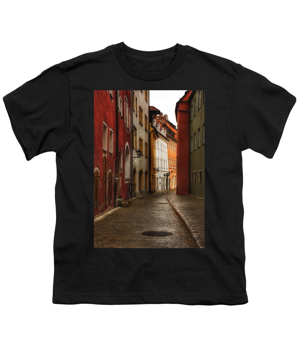 Budapest Youth T-Shirt featuring the photograph Cobblestone Streets I by Kathi Isserman