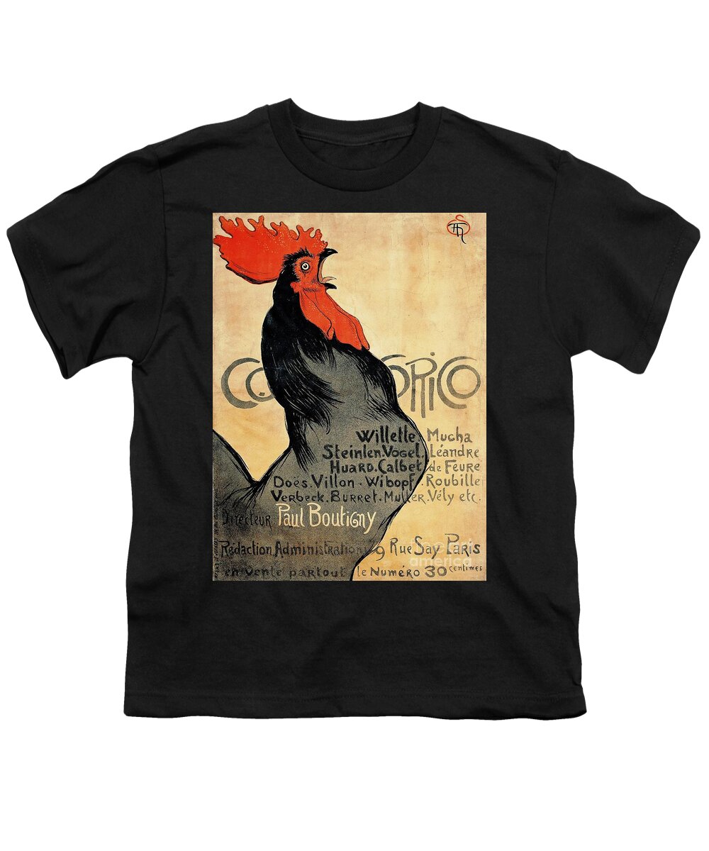 Pd: Reproduction. Poster Youth T-Shirt featuring the painting Cocorico by Thea Recuerdo