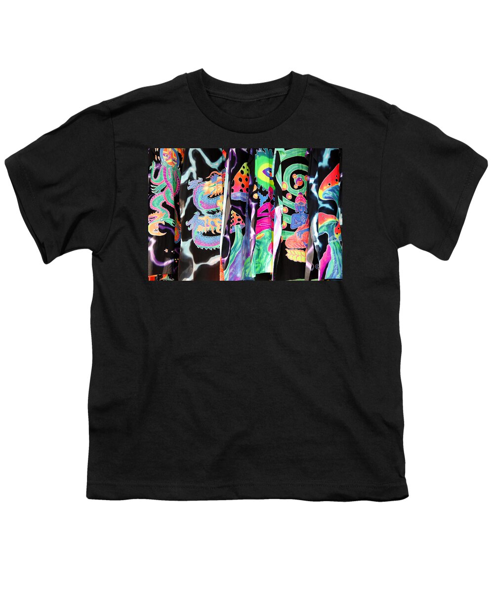 Abstract Youth T-Shirt featuring the photograph Colorful clothing textile by Michalakis Ppalis