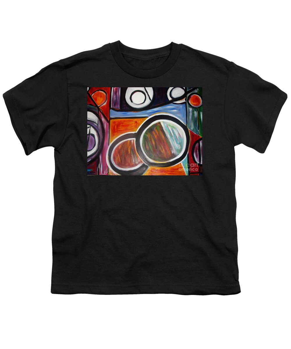 Acrylic Paintoing Youth T-Shirt featuring the painting Commitment by Yael VanGruber