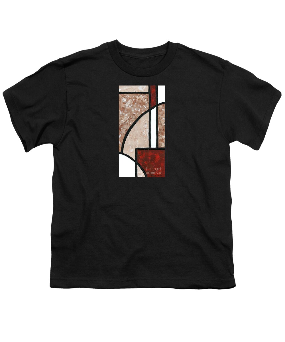 Abstract Youth T-Shirt featuring the painting Compartments 3 by Diane Thornton