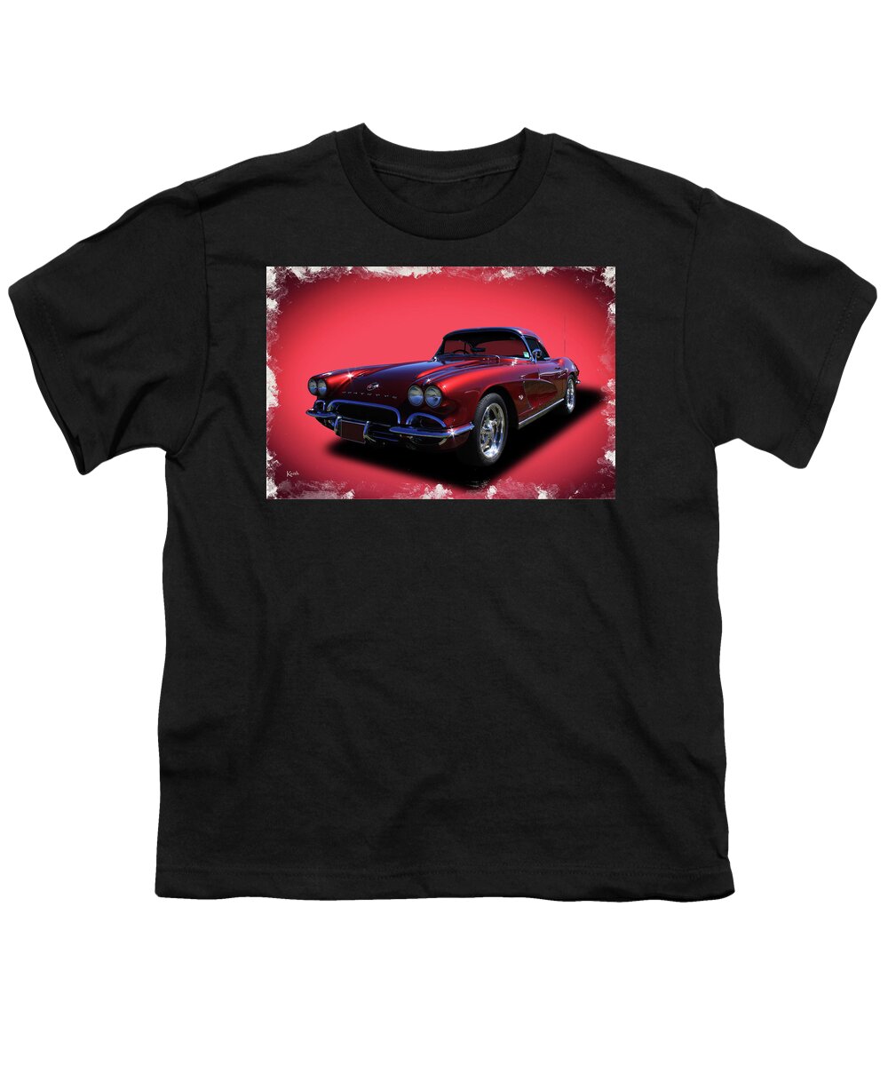 Car Youth T-Shirt featuring the photograph Corvette 62 by Keith Hawley