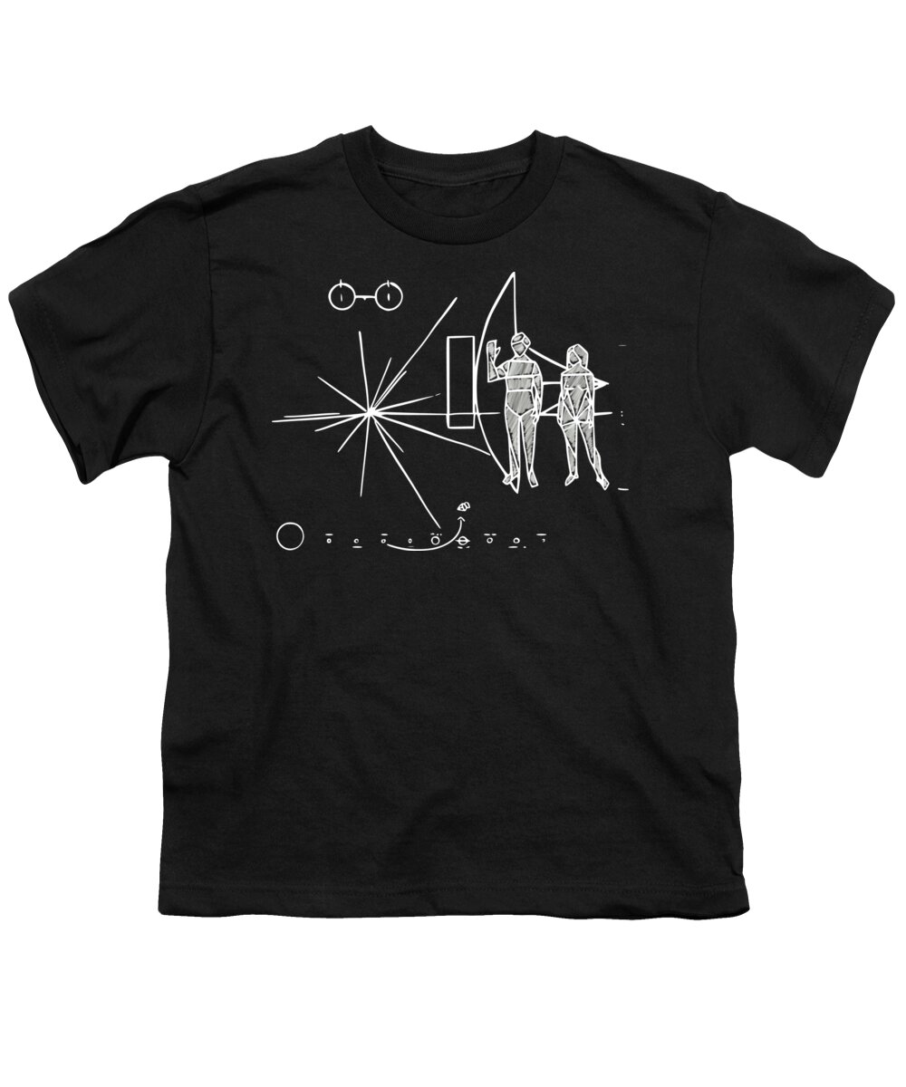 Cosmos Youth T-Shirt featuring the digital art Cosmos greetings by Piotr Dulski