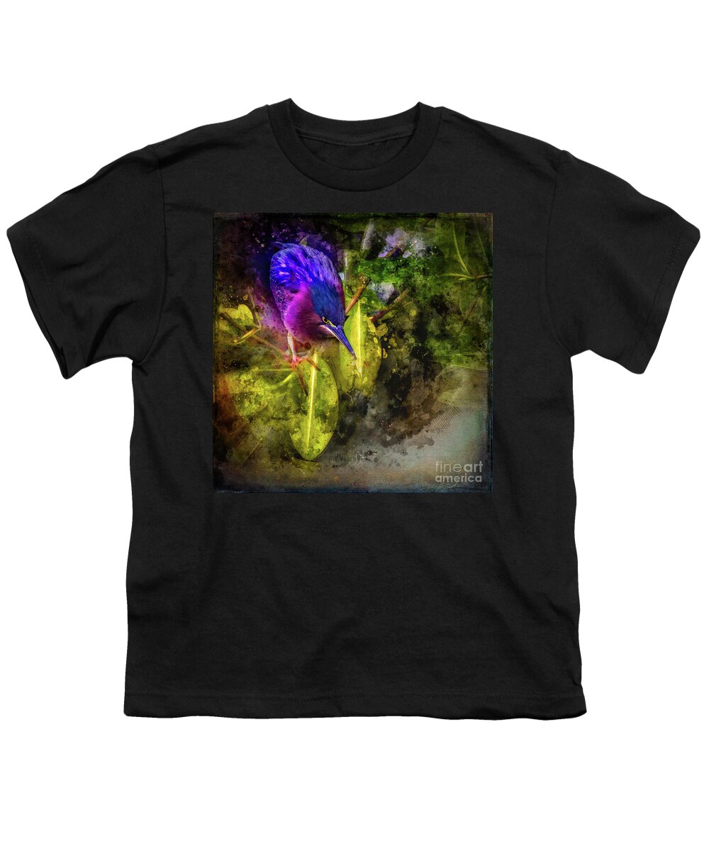 Costa Rica Youth T-Shirt featuring the photograph Costa Rican Heron by Doug Sturgess