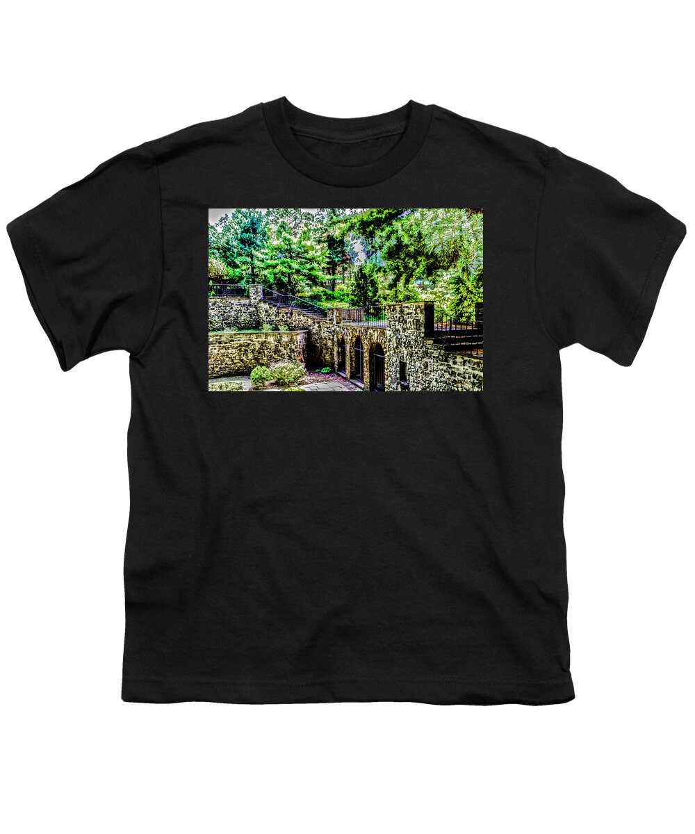 Werner Youth T-Shirt featuring the photograph Courtyard Walls by William Norton