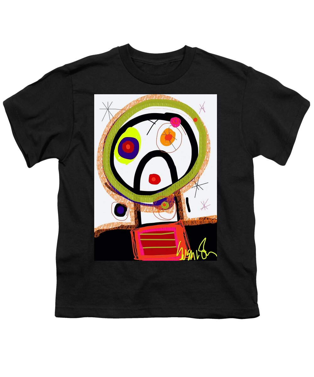 Kranky Youth T-Shirt featuring the digital art Kranky Pants by Susan Fielder