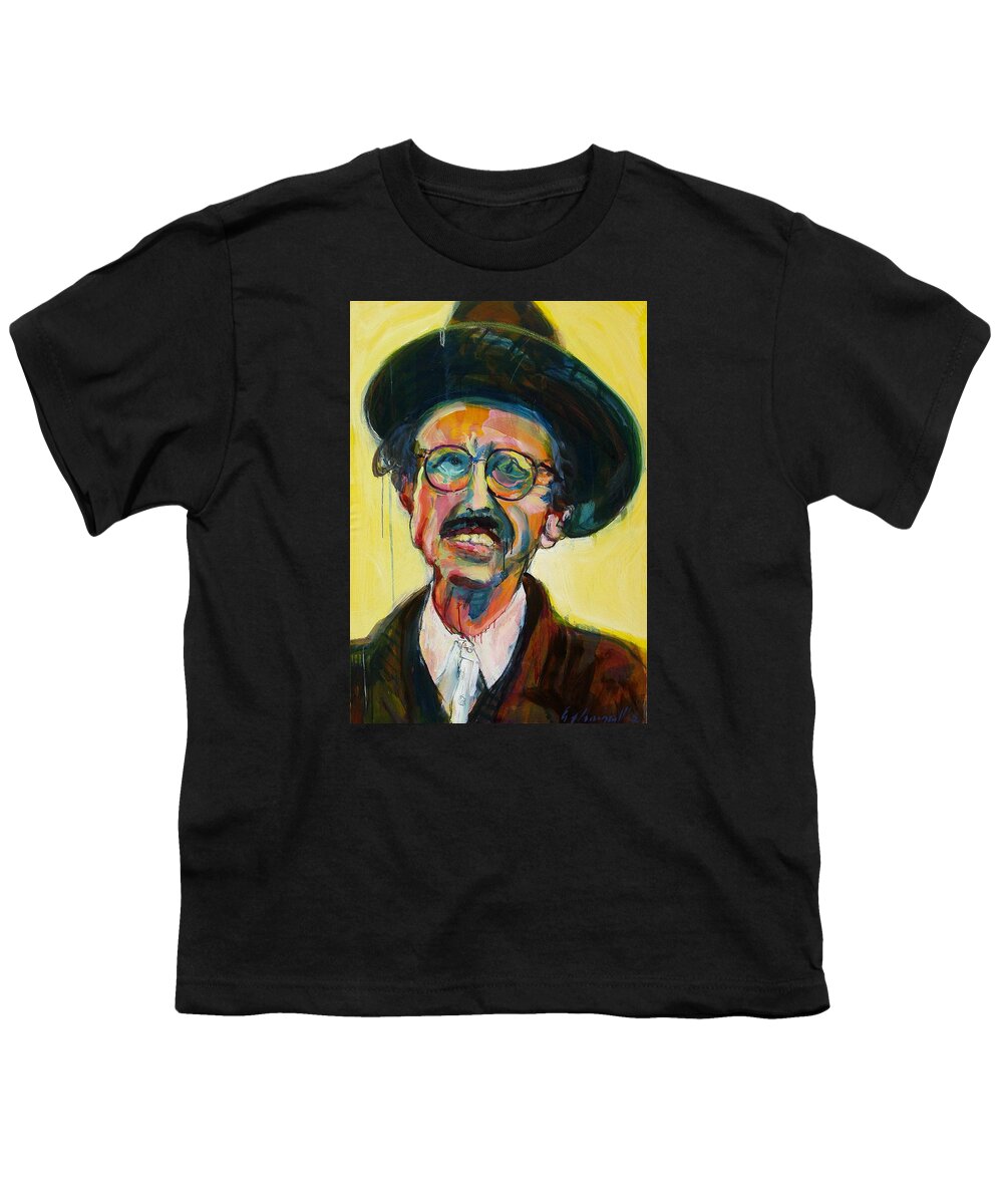 Portrait Youth T-Shirt featuring the painting Crumb by Les Leffingwell