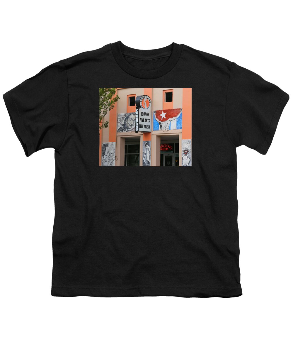 Calle Youth T-Shirt featuring the photograph Cubacho Lounge by Dart Humeston
