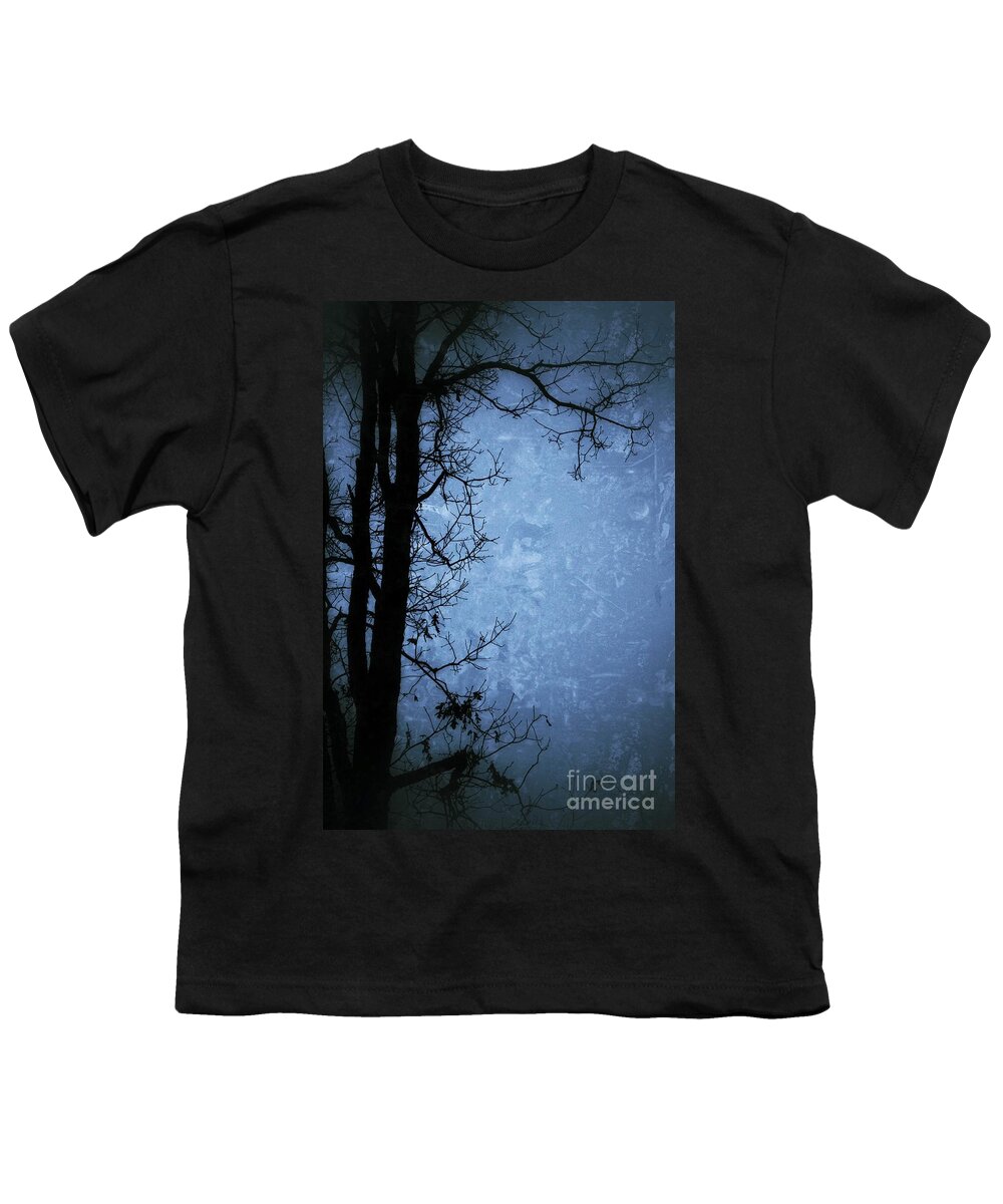 Tree Youth T-Shirt featuring the photograph Dark Tree Silhouette by Jason Nicholas