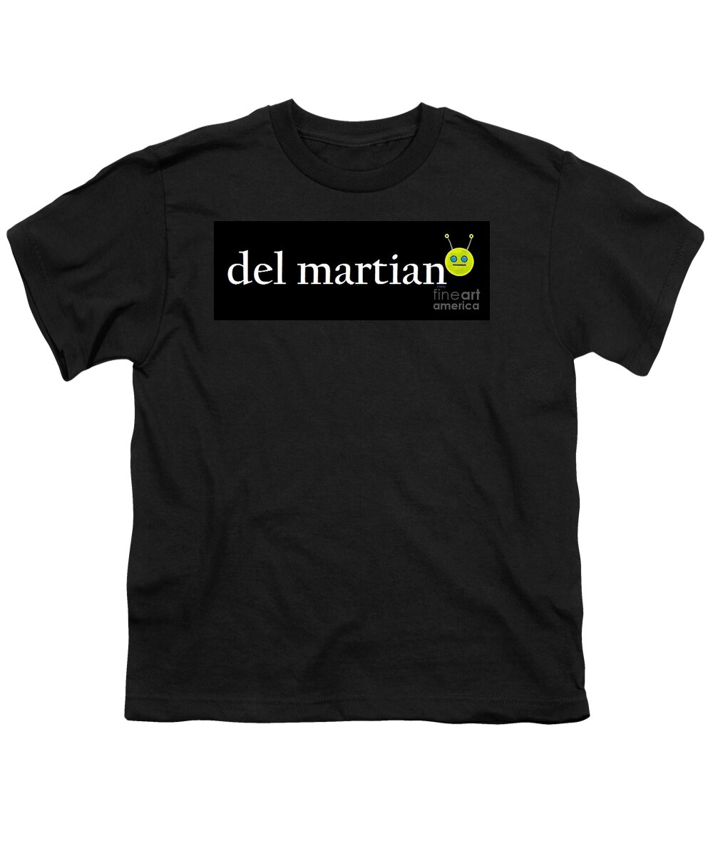 Del Mar Youth T-Shirt featuring the painting Del Martian by Denise Railey