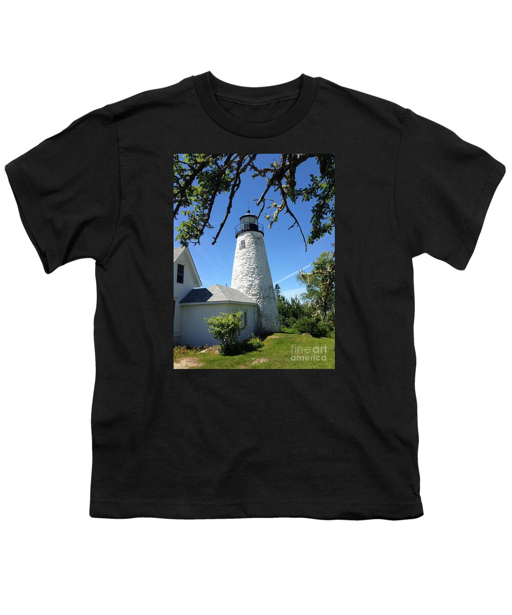 Lighthouse Youth T-Shirt featuring the photograph Dice Lighthouse #2 by John Greco