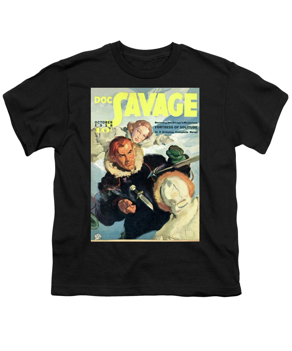 Comic Youth T-Shirt featuring the painting Doc Savage Fortress of Solitude by Conde Nast