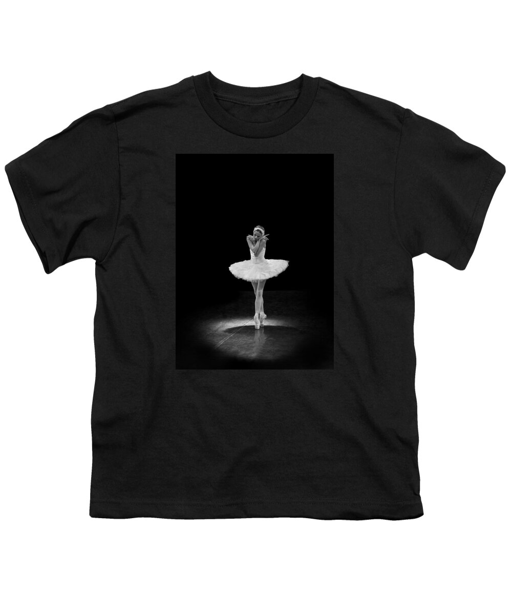 Clare Bambers Youth T-Shirt featuring the photograph Dying Swan 5 Alternative Size by Clare Bambers
