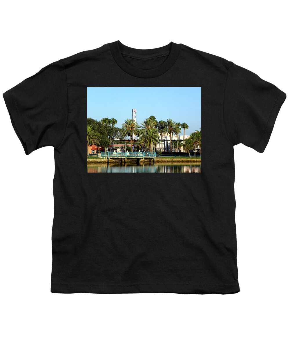 Daytona Youth T-Shirt featuring the photograph Early Sunday Morning in Daytona Beach 001 by Christopher Mercer