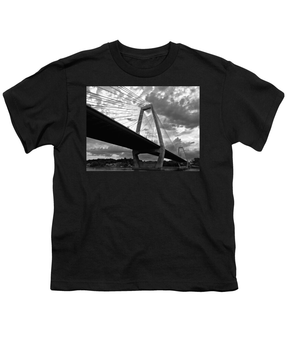 Lewis And Clark Bridge Youth T-Shirt featuring the photograph East End Crossing 1 by Maxwell Krem