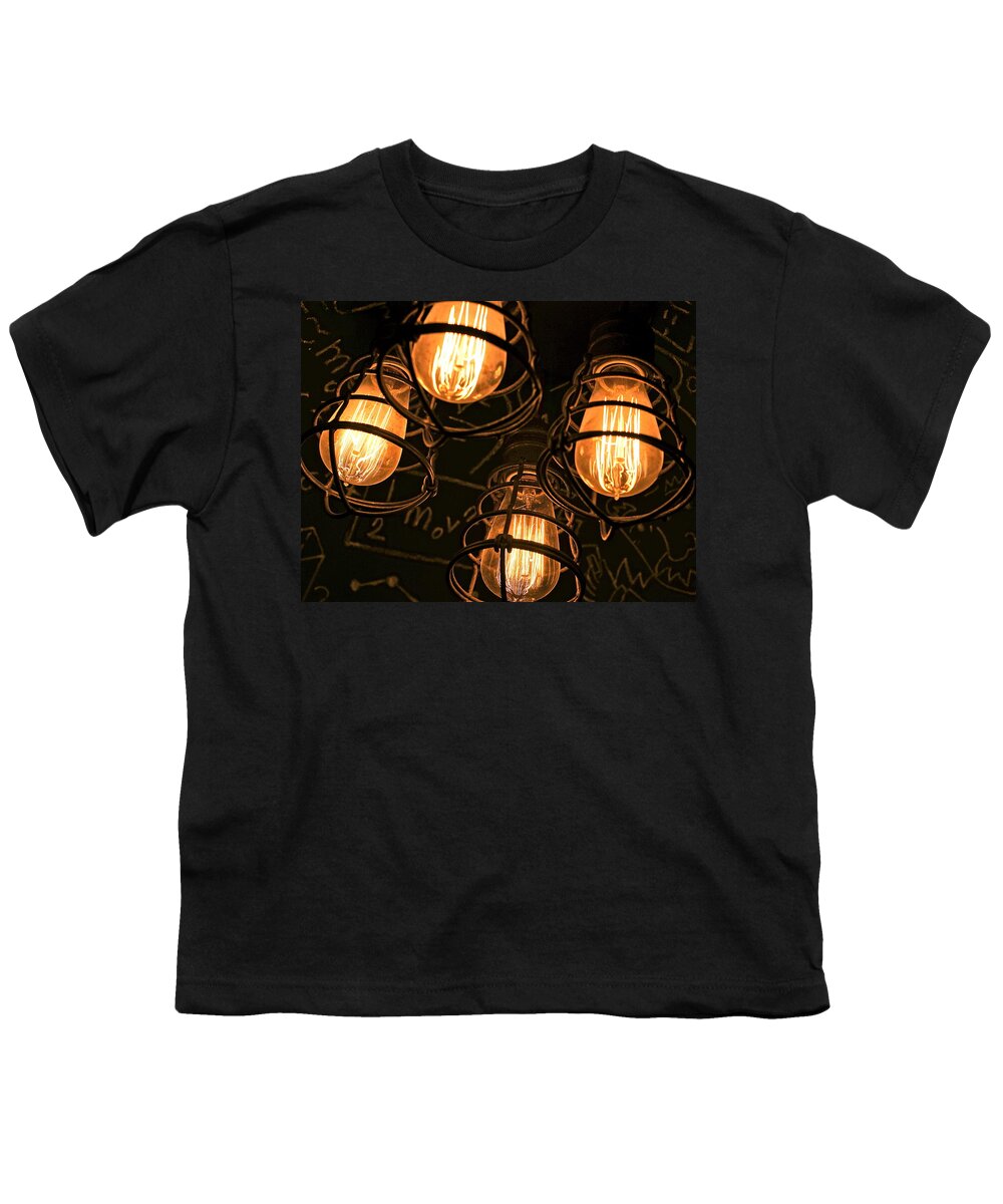 Thomas Edison Youth T-Shirt featuring the photograph Edison Effect by Ira Shander