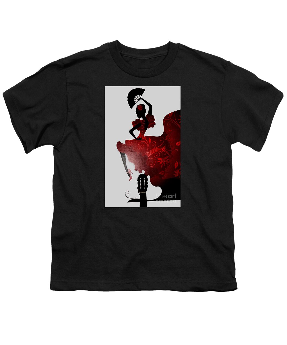 Flamenco Youth T-Shirt featuring the photograph Essence of Andalucia by Brenda Kean