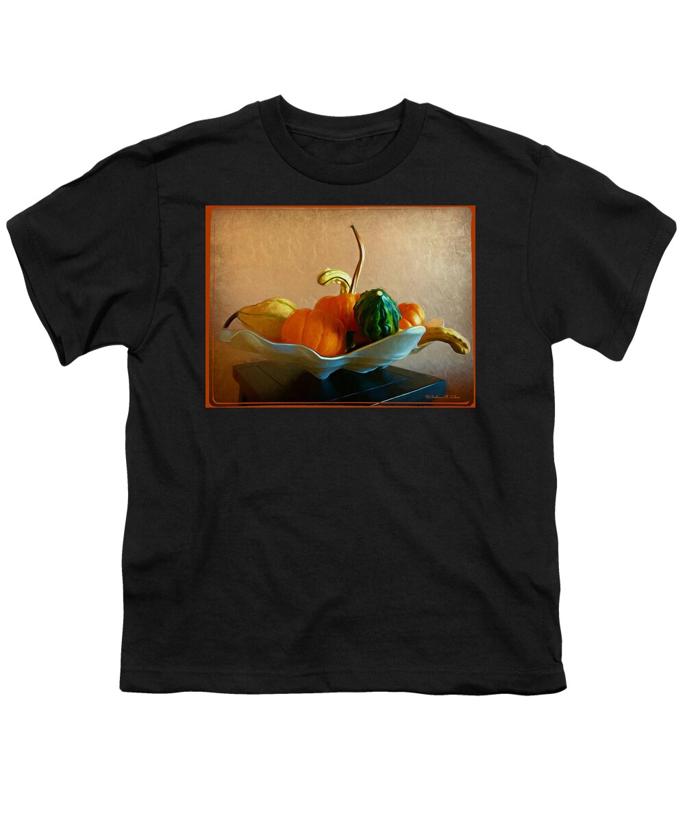Still Life Youth T-Shirt featuring the photograph Fall Celebration by Barbara Zahno