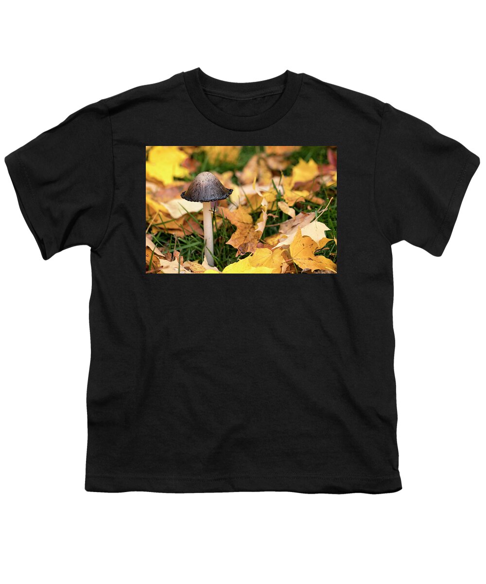 Mushroom Youth T-Shirt featuring the photograph Fall Mushroom by Eunice Gibb