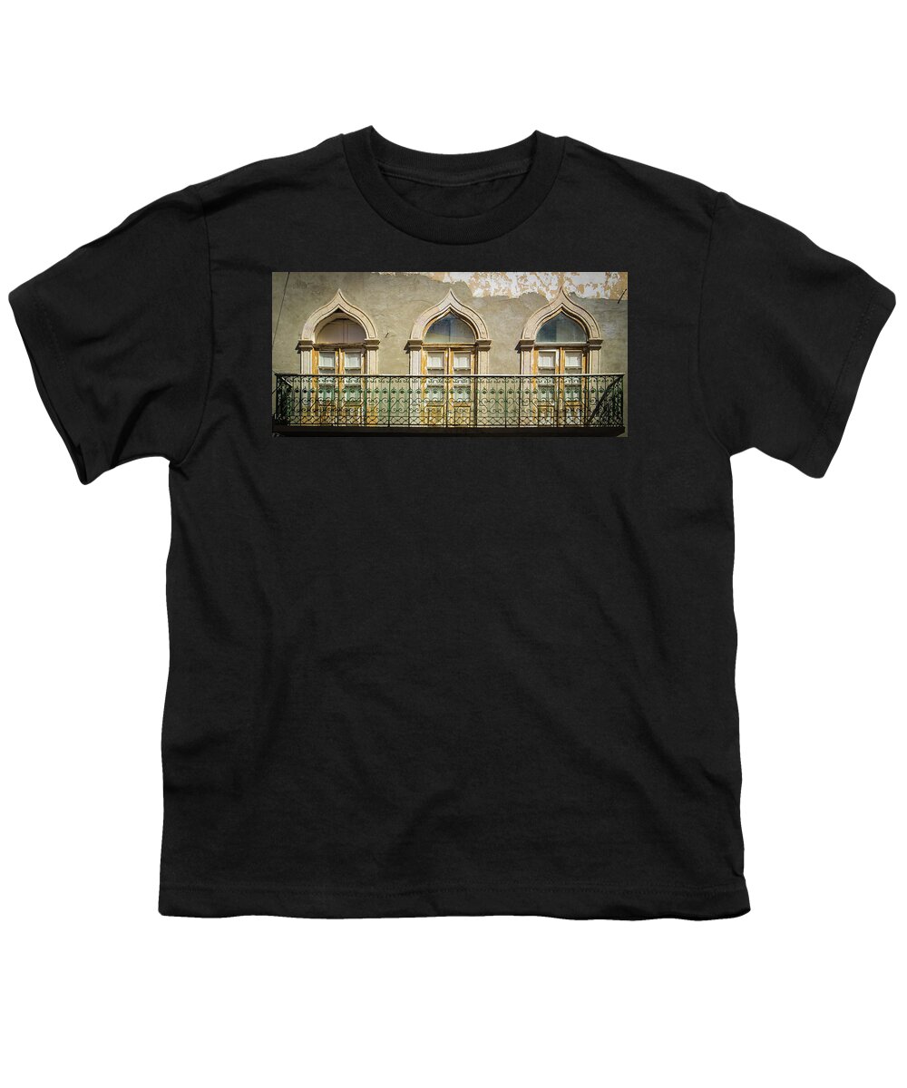 Faro Youth T-Shirt featuring the photograph Faro Balcony by Nigel R Bell