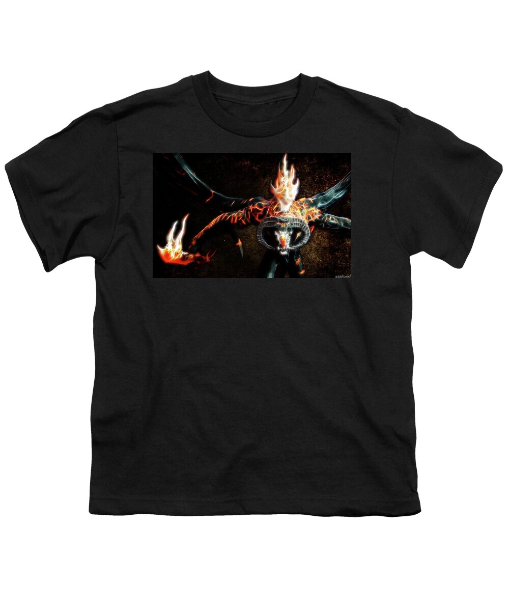 Fire Balrog Youth T-Shirt featuring the photograph Fire Balrog by Weston Westmoreland