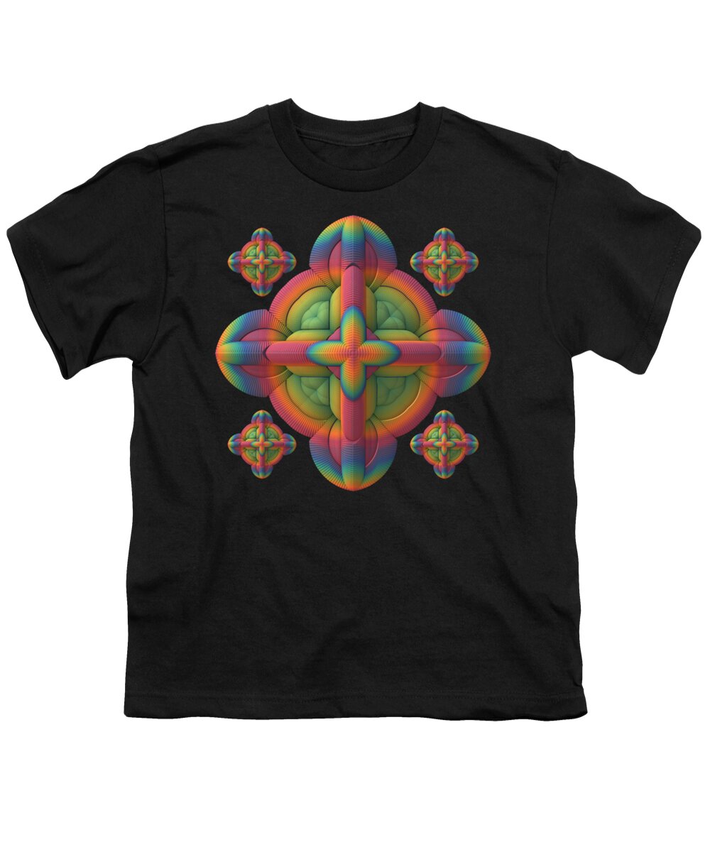 Rainbow Youth T-Shirt featuring the digital art Fit to a Tee by Lyle Hatch