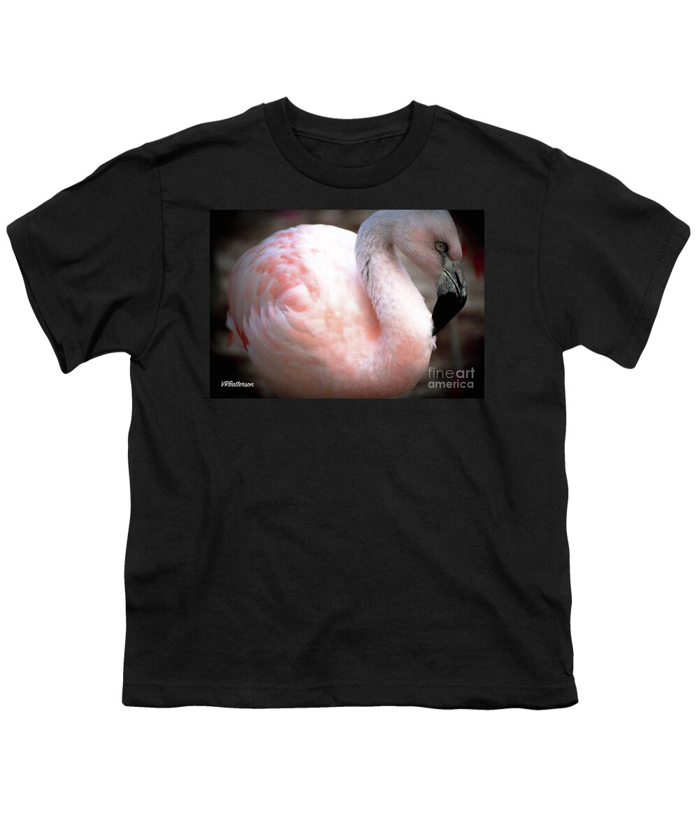 Flamingo Youth T-Shirt featuring the photograph Flamingo Two Memphis Zoo by Veronica Batterson