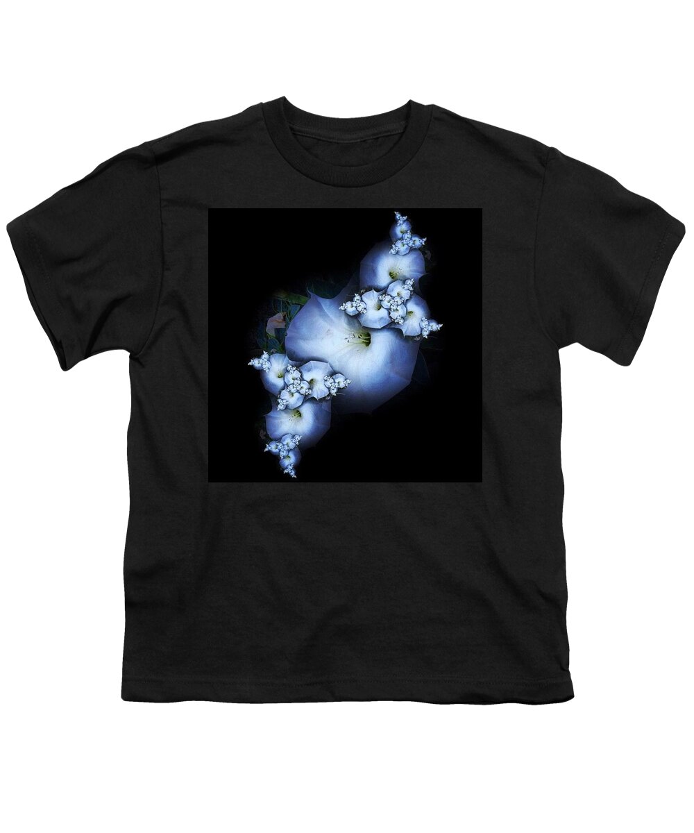 Multiedit Youth T-Shirt featuring the photograph Flower Fractal #1 by Nick Heap
