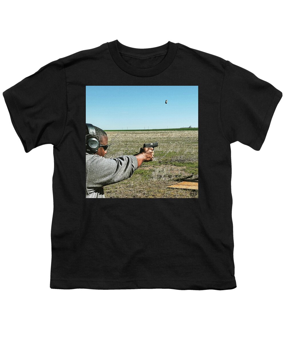 Kahr Youth T-Shirt featuring the digital art Flying Brass by Jorge Estrada