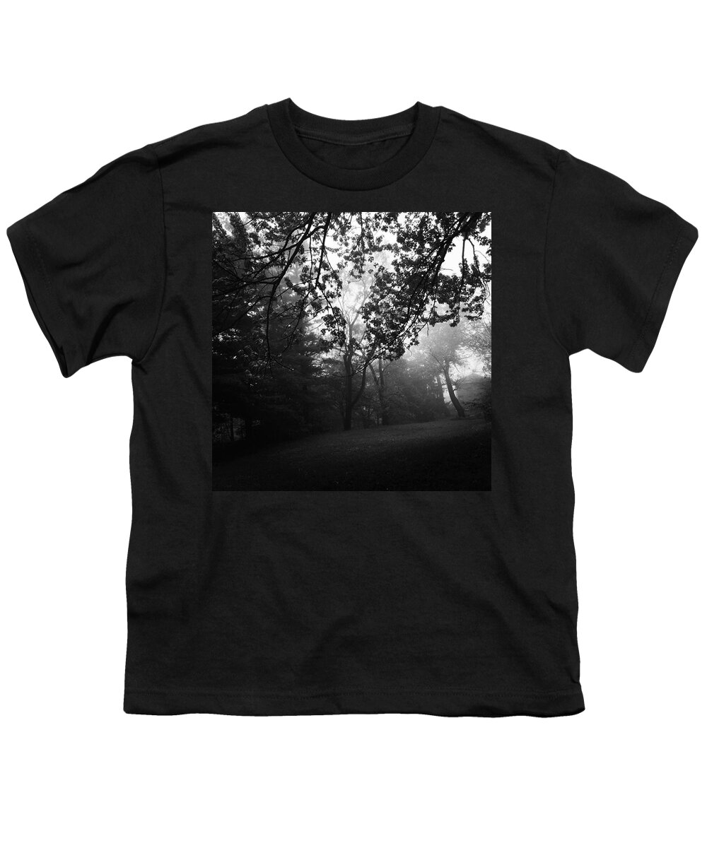 Monochrome Youth T-Shirt featuring the photograph Fog In The Trees by Frank J Casella