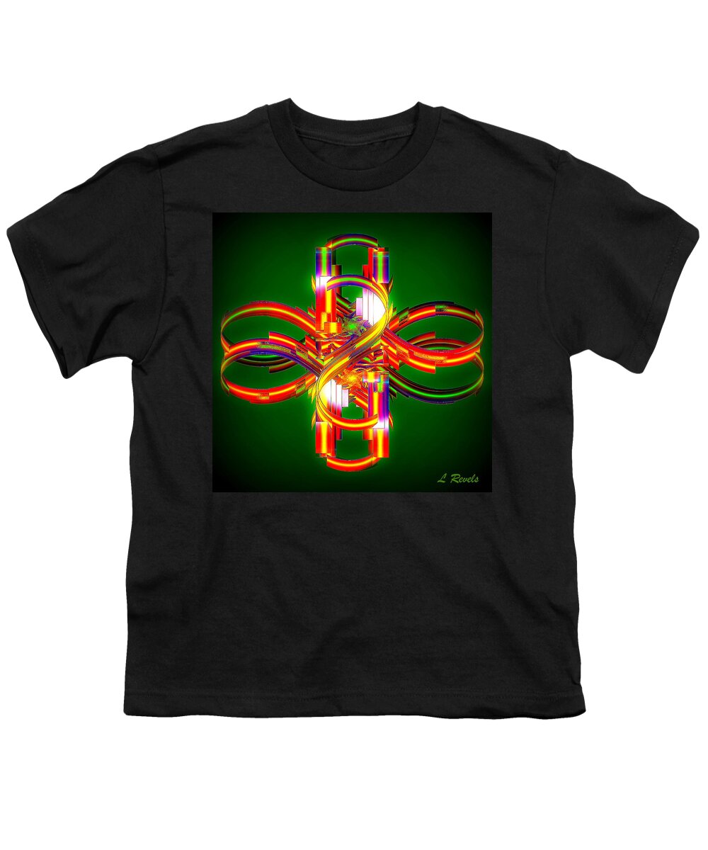 Digital Youth T-Shirt featuring the digital art Fourth Dimension by Leslie Revels