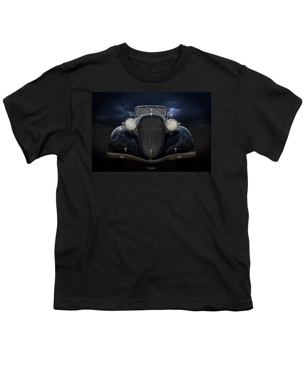 Car Youth T-Shirt featuring the photograph Front On by Keith Hawley