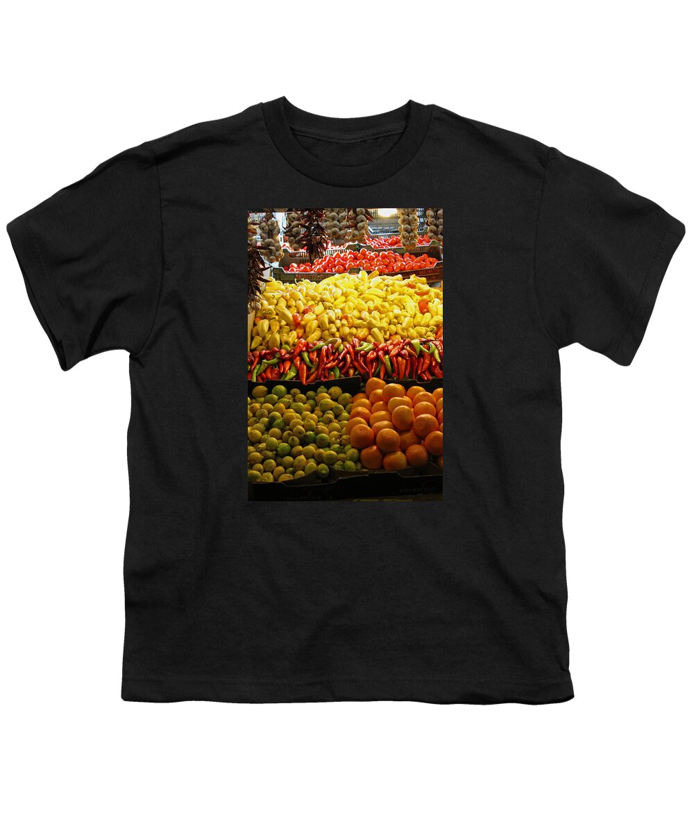 Fruit Stall Youth T-Shirt featuring the photograph Fruit Stall by Tony Murtagh