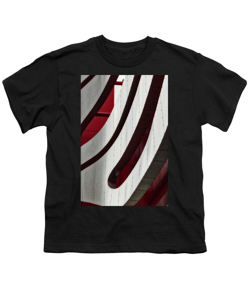 Architecture Youth T-Shirt featuring the photograph Geometric Flow 09 by Mark David Gerson