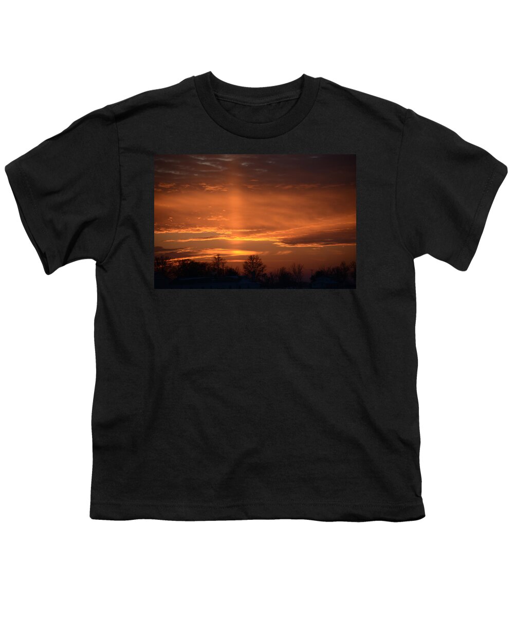 Cross Youth T-Shirt featuring the photograph God's Love by Wanda Jesfield