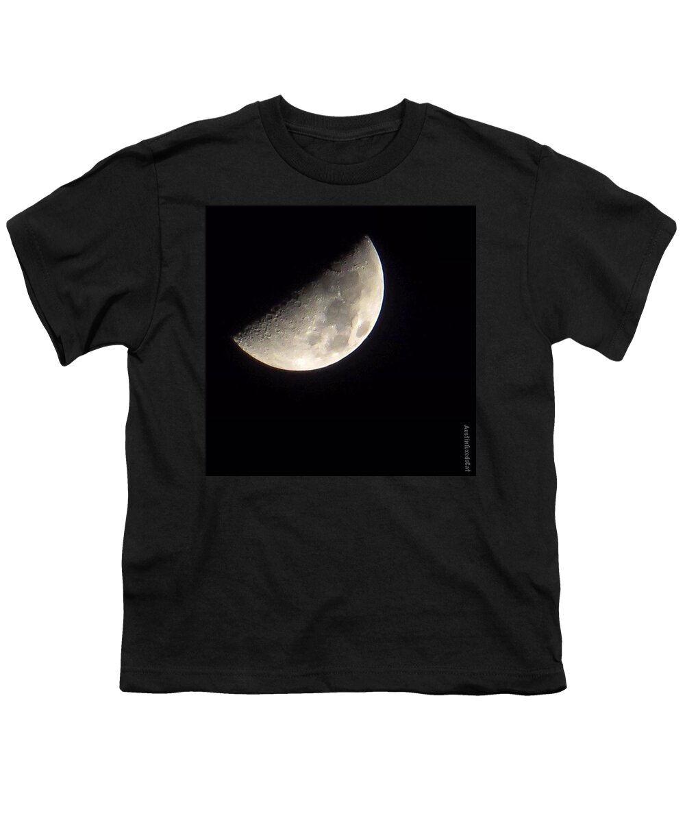 Atmosphere Youth T-Shirt featuring the photograph #goodnight And Extra Sweet #dreams From by Austin Tuxedo Cat