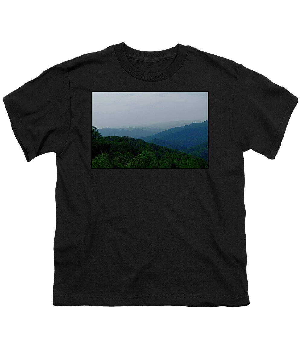 North Carolina Mountains Smoky Youth T-Shirt featuring the photograph Great Smoky Mountains by Bess Carter