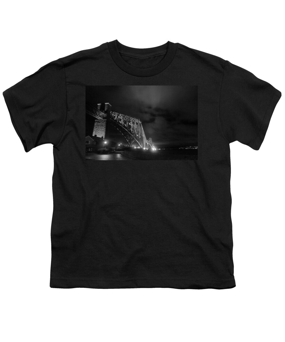 North Queensferry Youth T-Shirt featuring the photograph Hazy lights in the night by Elena Perelman