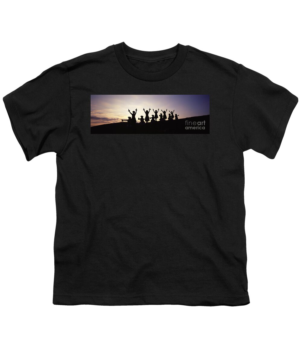 Aloha Youth T-Shirt featuring the photograph Hula on Hillside by Carl Shaneff - Printscapes