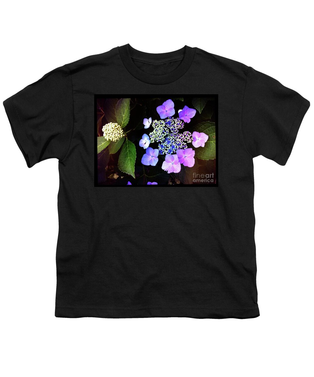 Hydrangea Youth T-Shirt featuring the photograph Hydrangea Burst by Kevyn Bashore