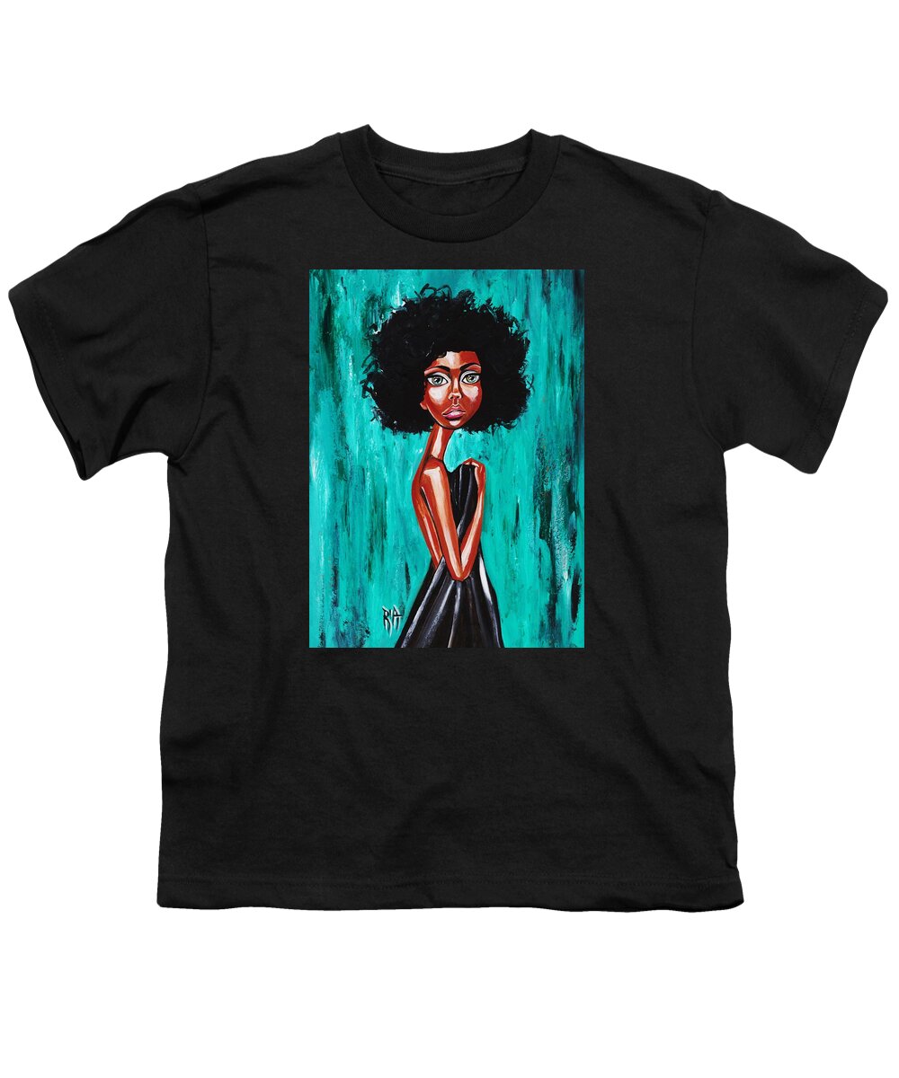 Afro Youth T-Shirt featuring the photograph If From Past Sins Ive Been Washed Clean-why Do I Feel So Dirty by Artist RiA