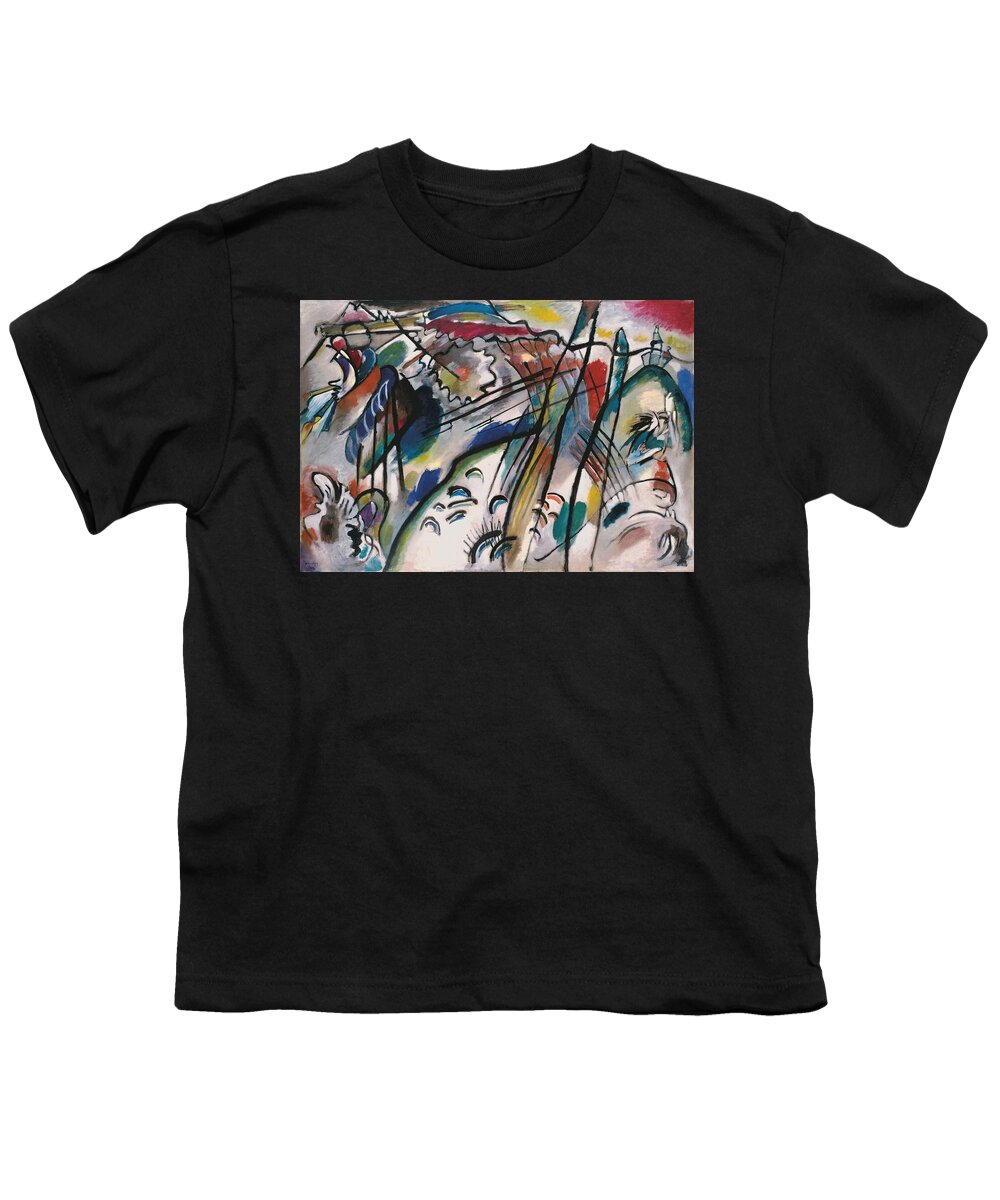 Improvisation 28 (second Version) Wassily Kandinsky Youth T-Shirt featuring the painting Improvisation by Wassily Kandinsky