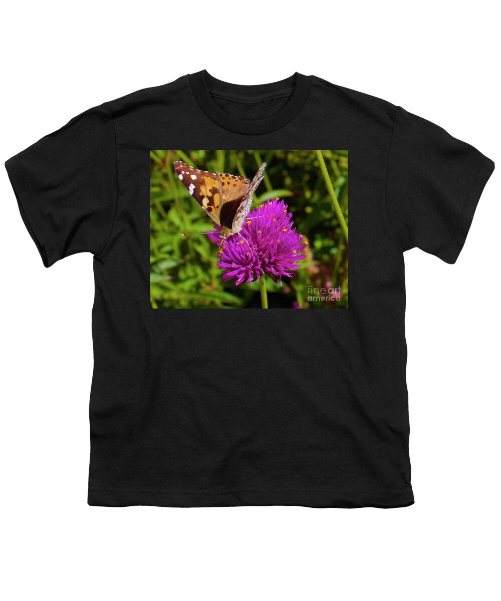 Butterfly Youth T-Shirt featuring the photograph In the Pink by Alice Mainville