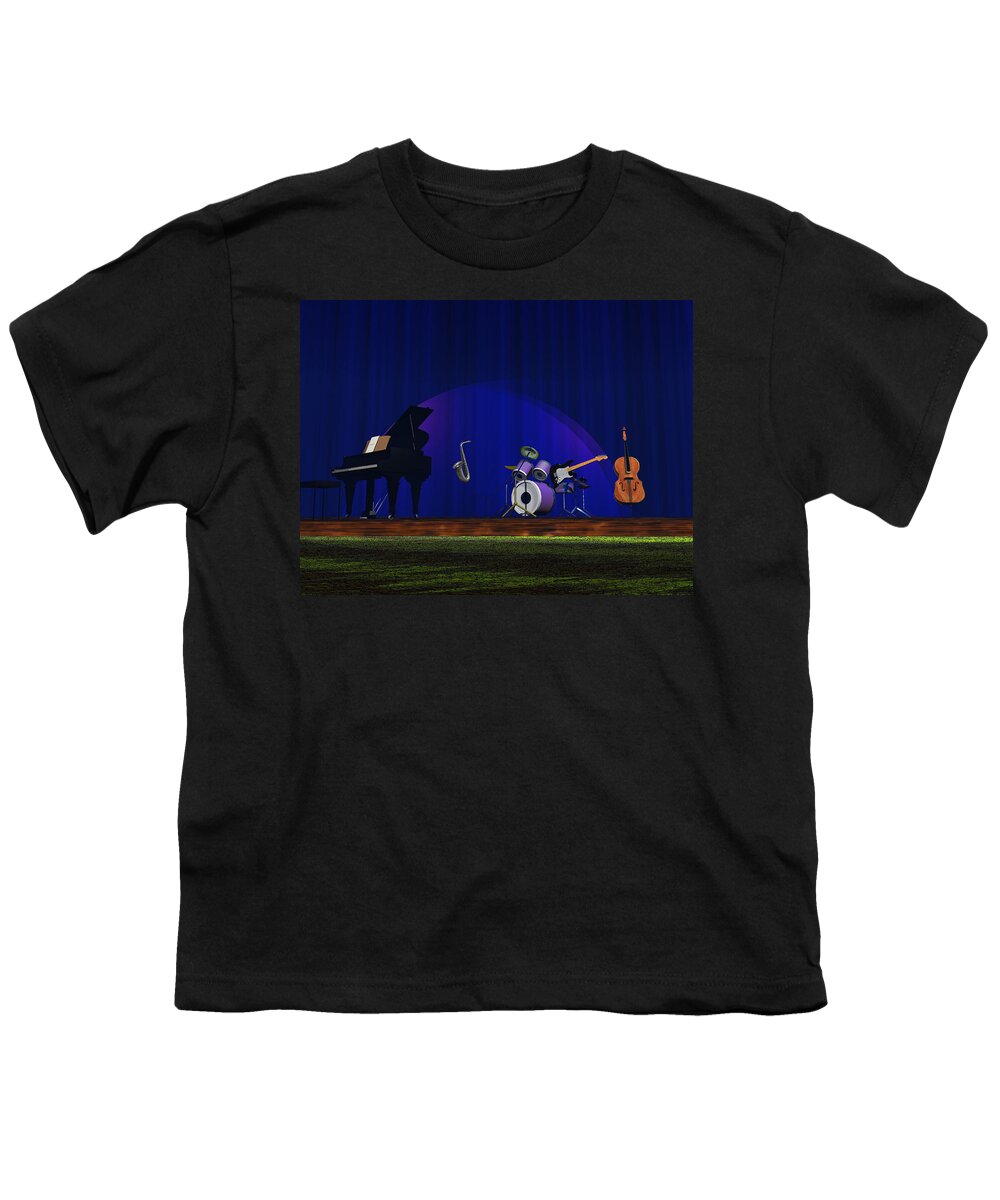 Jazz Youth T-Shirt featuring the photograph Invisible Jazz by Mark Blauhoefer