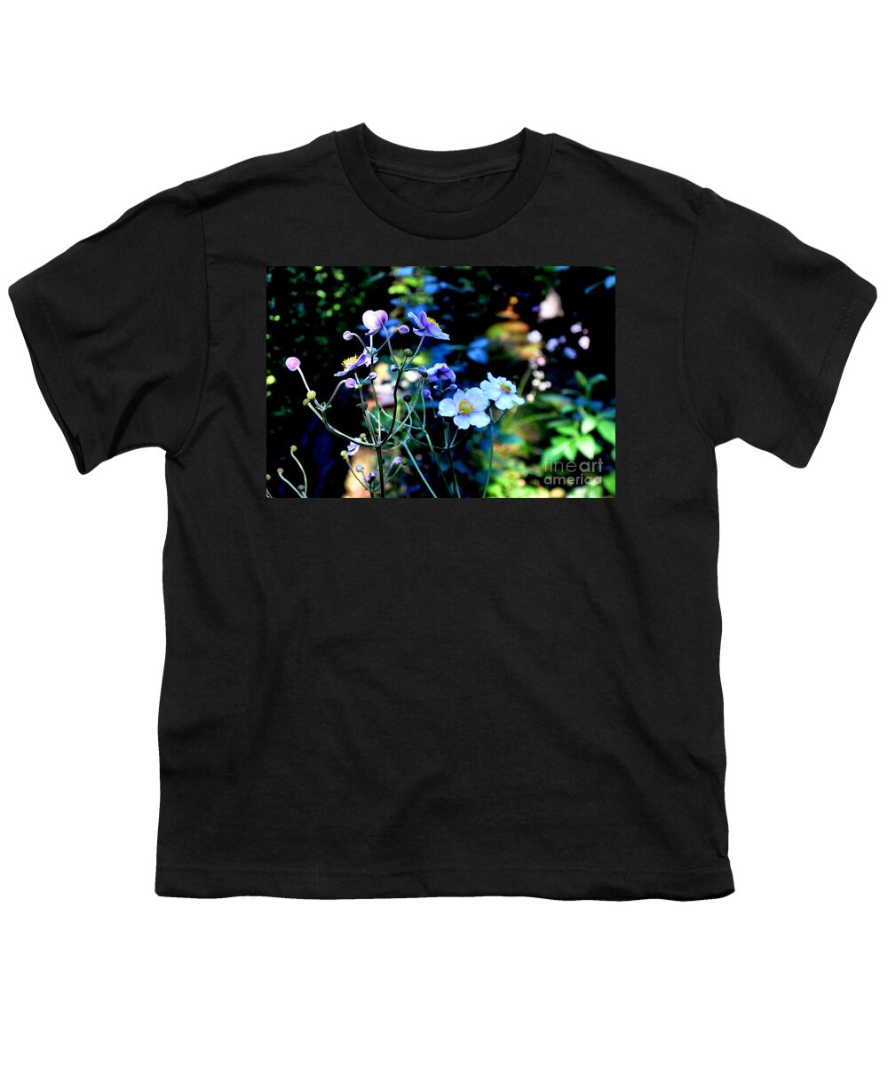 Nature Youth T-Shirt featuring the photograph Japanese Anemone in the Afternoon Light by Tatyana Searcy