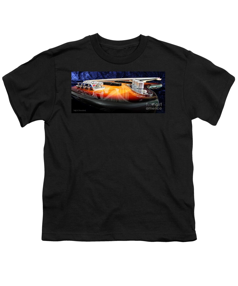 Still Life Youth T-Shirt featuring the photograph Jazz Bass Beauty by Todd Blanchard