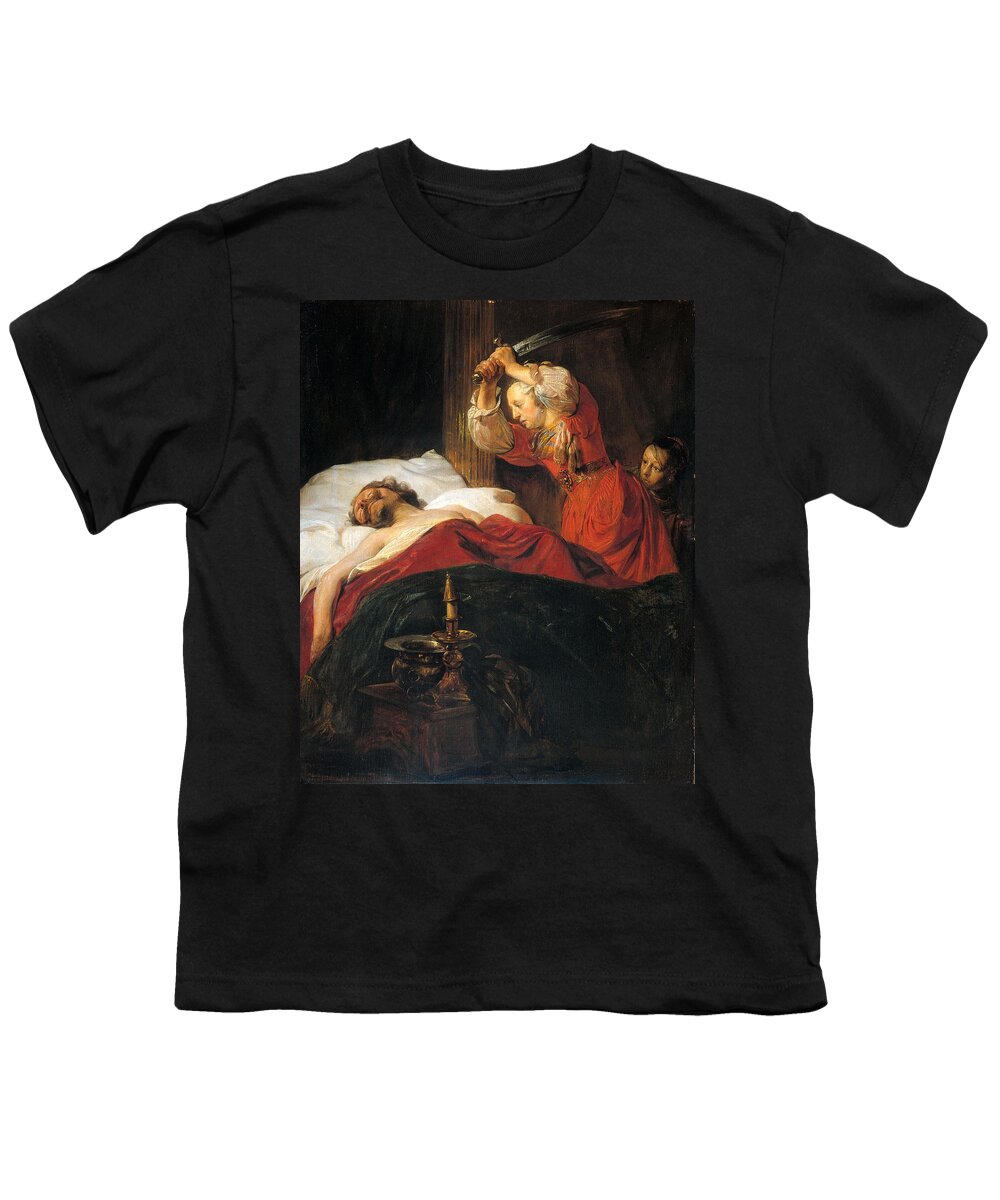 Jan De Bray Youth T-Shirt featuring the painting Judith and Holofernes by Jan de Bray