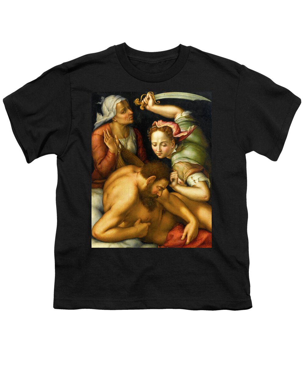 Pier Francesco Foschi Youth T-Shirt featuring the painting Judith and Holofernes by Pier Francesco Foschi