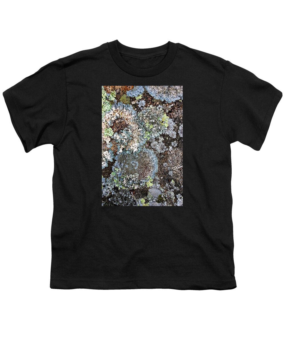 Lichens Youth T-Shirt featuring the digital art Lichens by Julian Perry