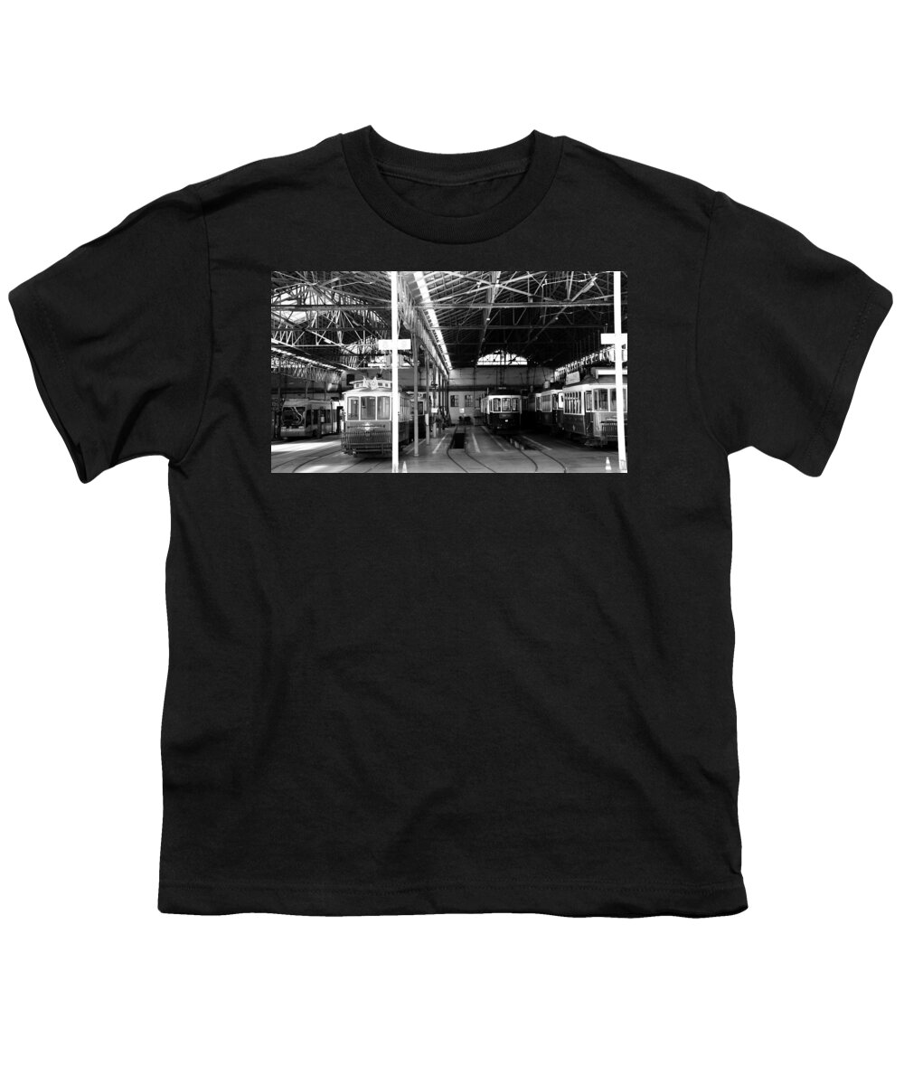 Trolley Youth T-Shirt featuring the photograph Lisbon Trolley 13b by Andrew Fare